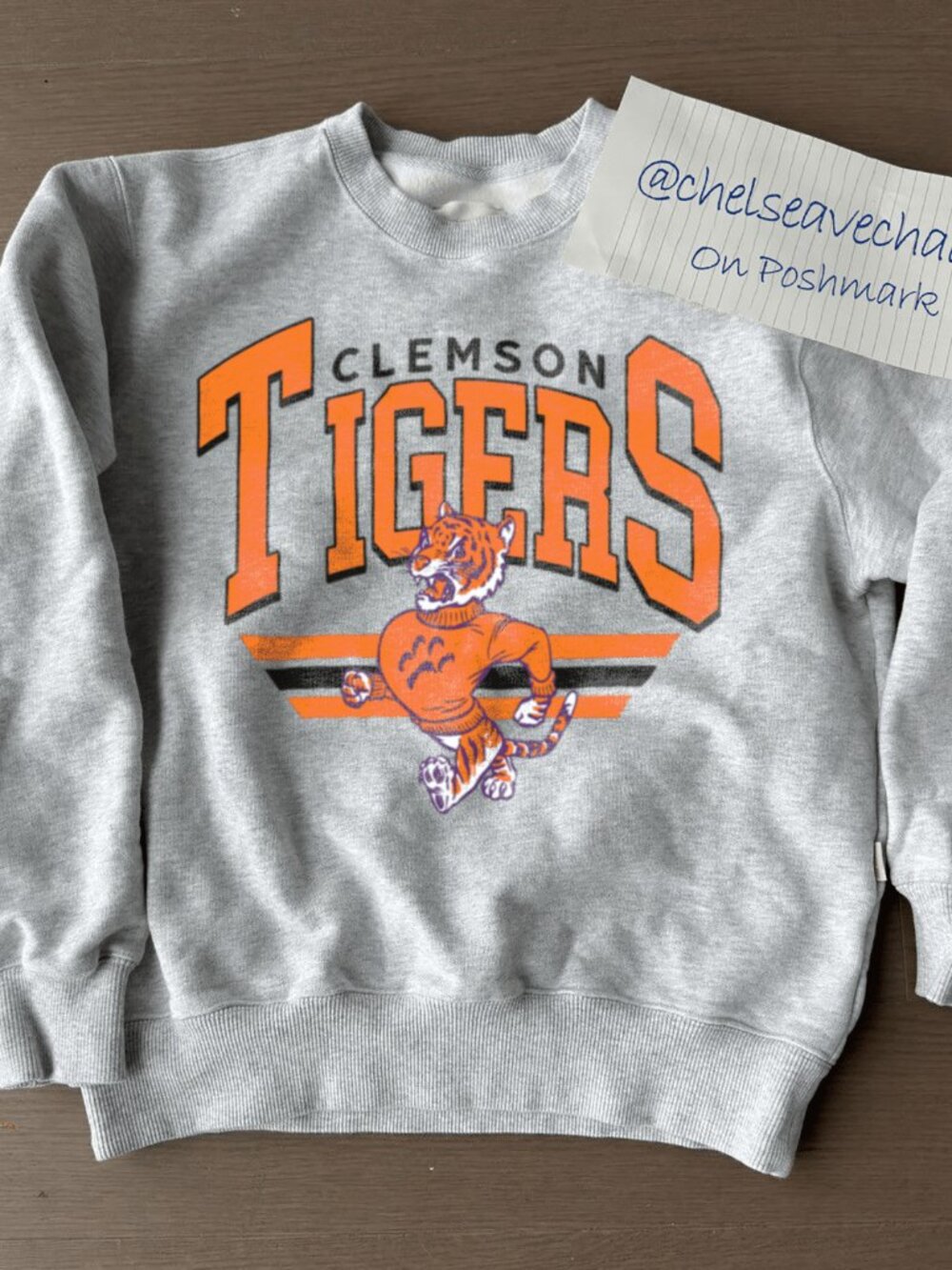 Vintage University of Clemson Tigers Sweater Retro Clemson Tigers Football Shirt